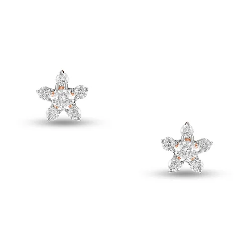 Sparkling Star Diamond Earrings