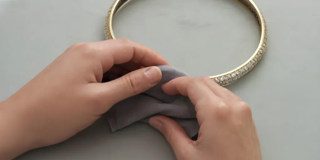 Cleaning diamond bangle at home