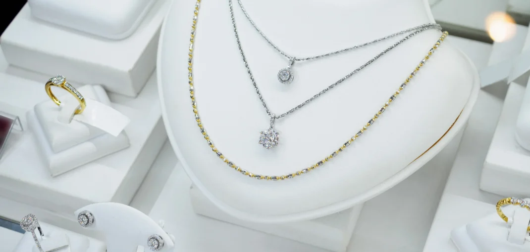 white gold and yellow gold